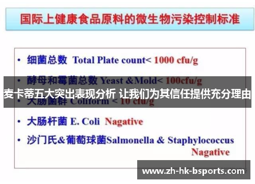 麦卡蒂五大突出表现分析 让我们为其信任提供充分理由